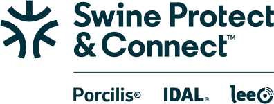 Logotipo y texto de Swine Protect & Connect